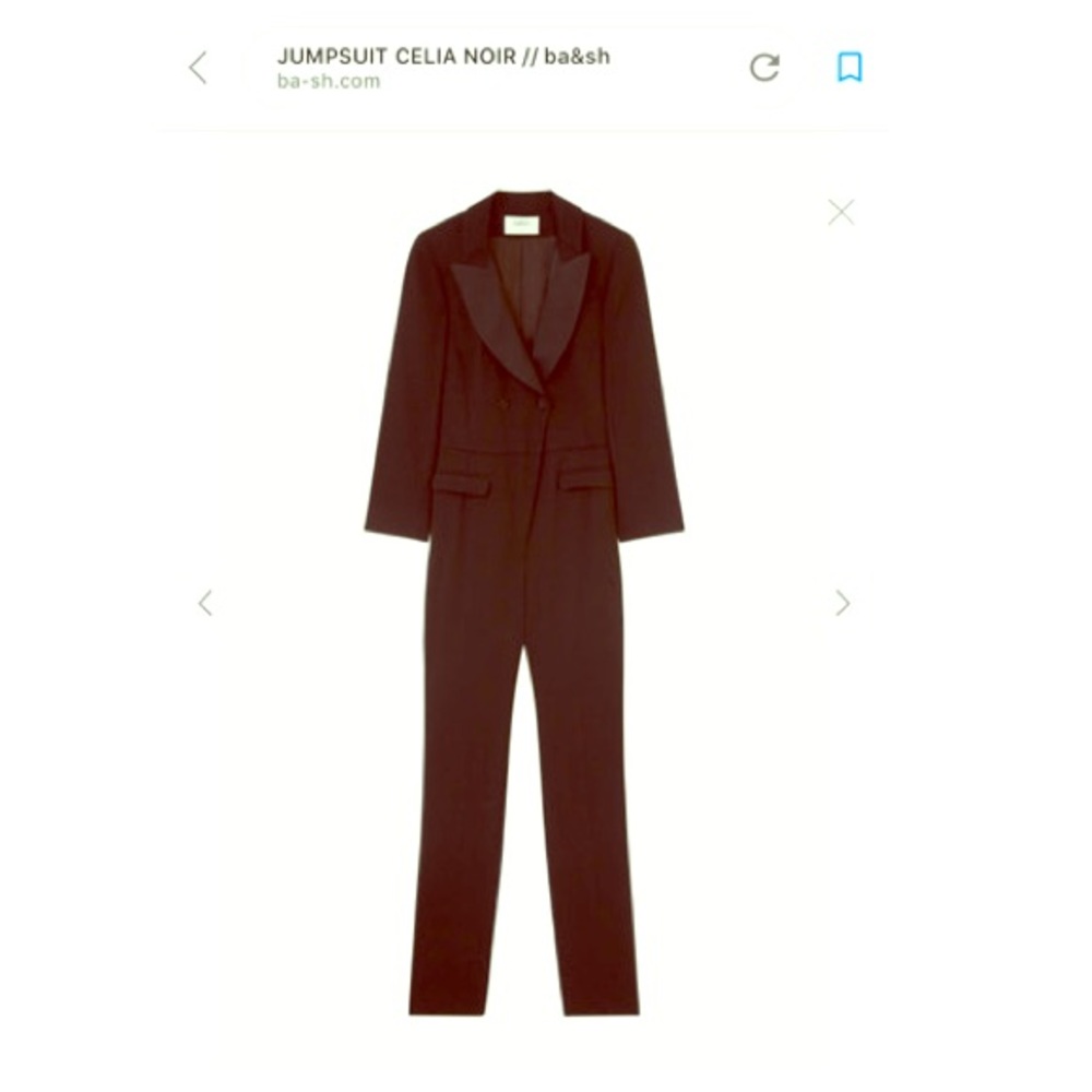 Ba&sh Celia tuxedo Jumpsuit Brand New
